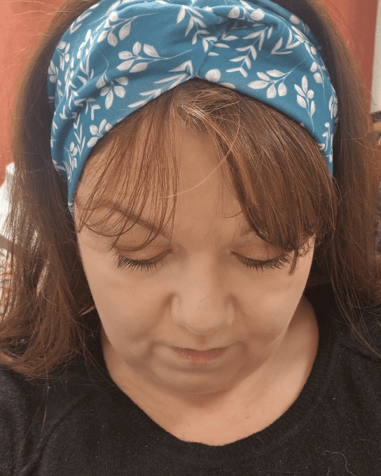 Headband twist Fraicheur bleu