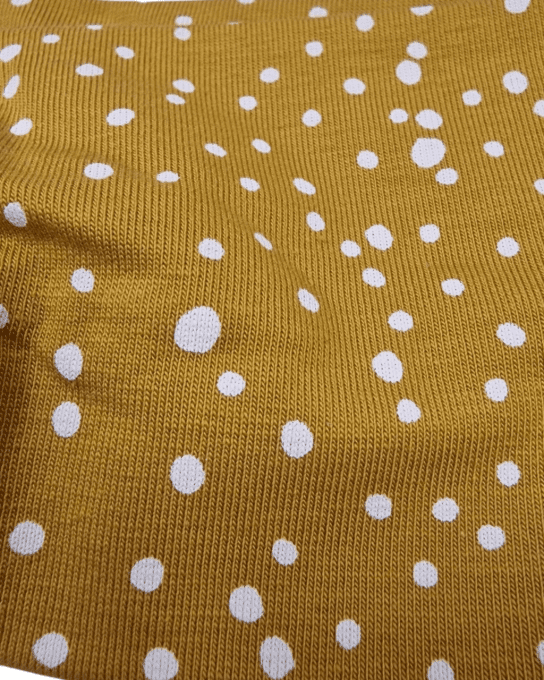 Headband twist Pois jaune