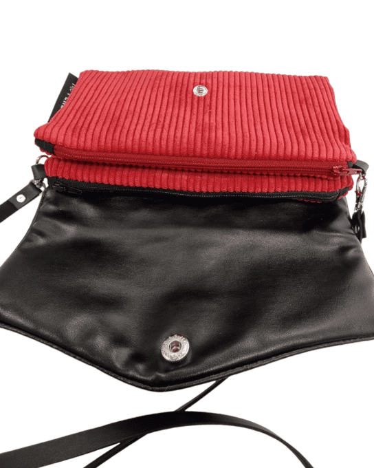Mini sac Nomade Passions velours rouge