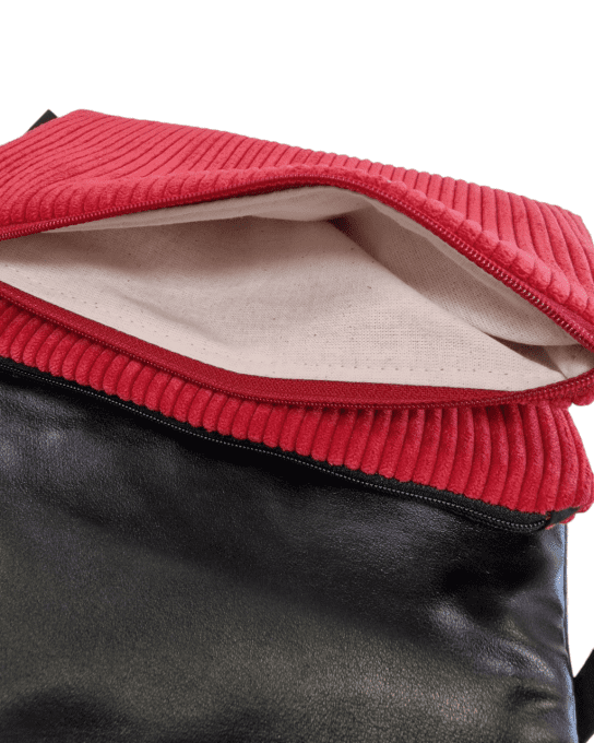 Mini sac Nomade Passions velours rouge