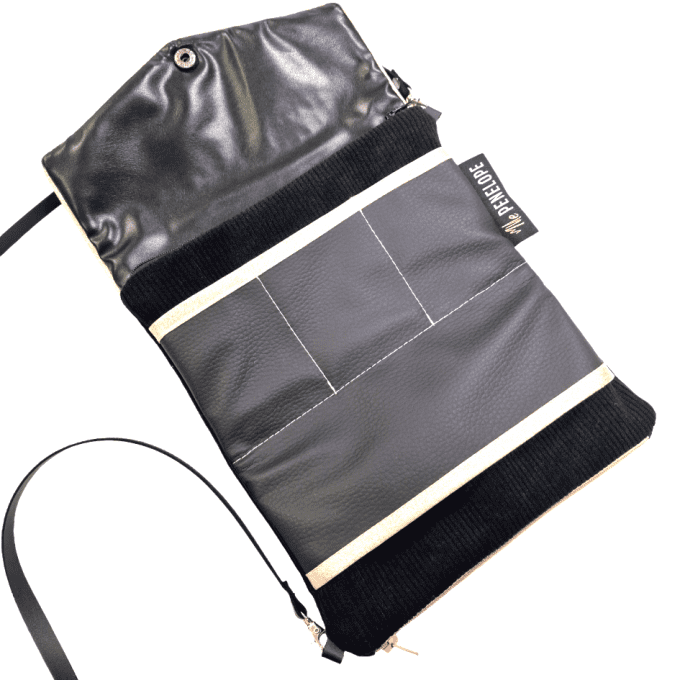 Mini sac Nomade Passions velours noir