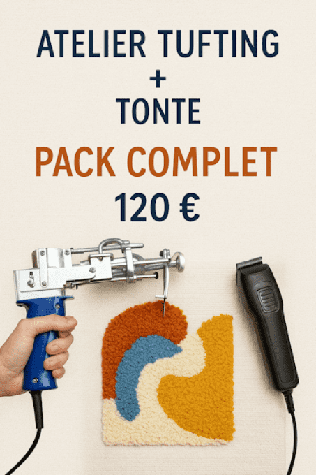 Pack complet Atelier initiation tufting + tonte