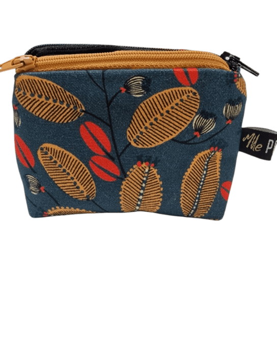 Porte monnaie Twin Blue flower