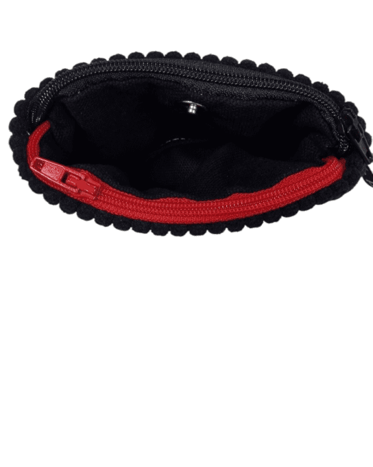 Porte monnaie Twin velours noir