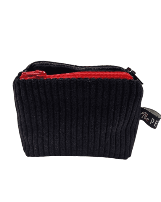 Porte monnaie Twin velours noir