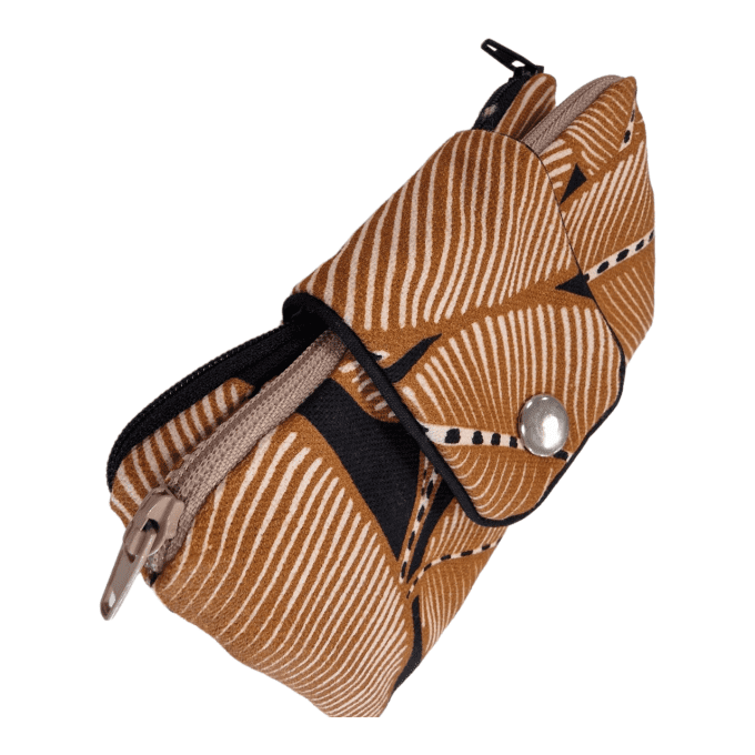 Portefeuille Nomade - Pagne noir