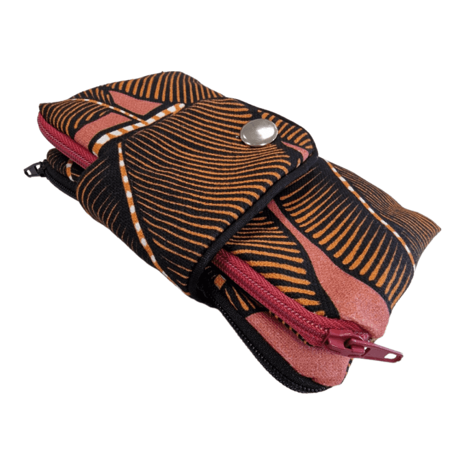 Portefeuille Nomade - Pagne rose