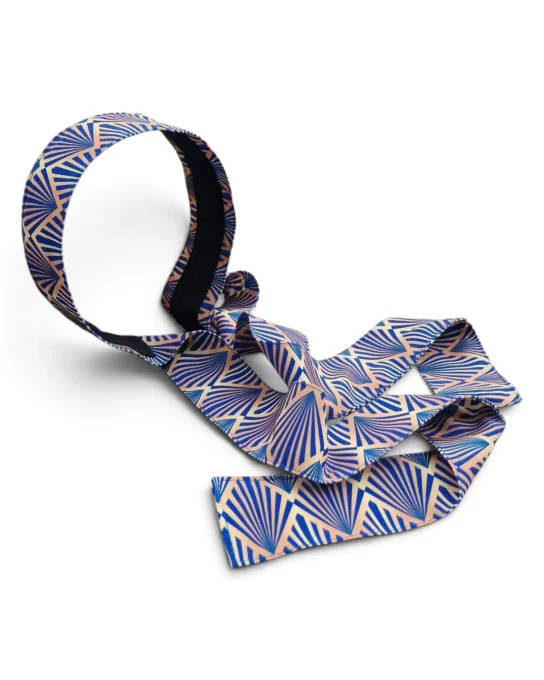 Serre-tête déhoussable Boho Zanzibar Bleu