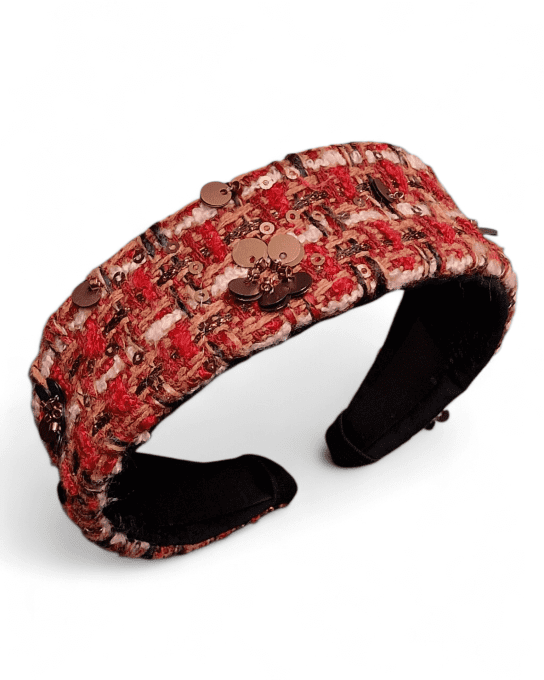 Serre tête Bandeau Collection Gossip - Rouge confidentiel