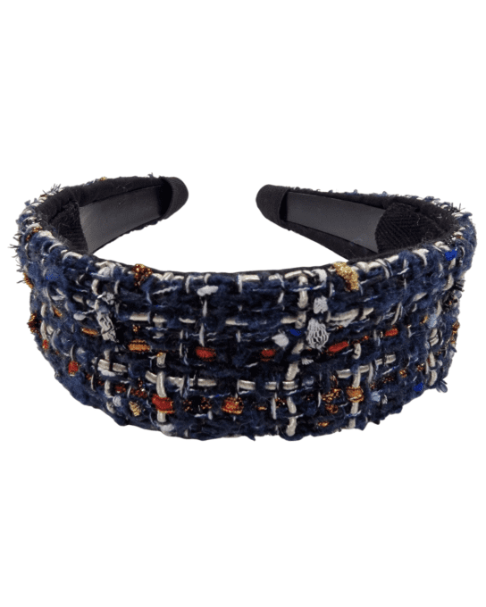 Serre tête Bandeau Collection Gossip - Trame Royale bleue