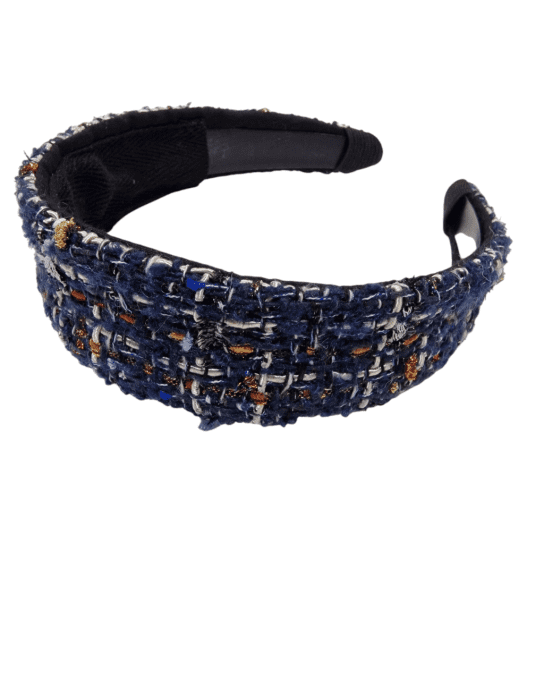 Serre tête Bandeau Collection Gossip - Trame Royale bleue