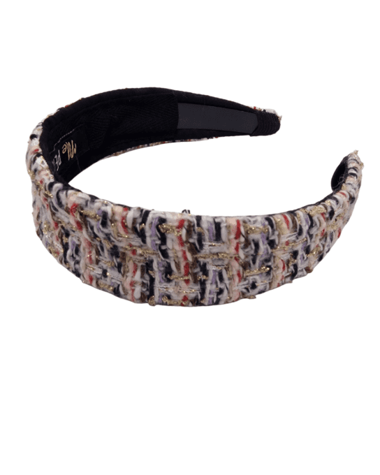 Serre tête Bandeau Collection Gossip - Trame Royale blanc et lurex