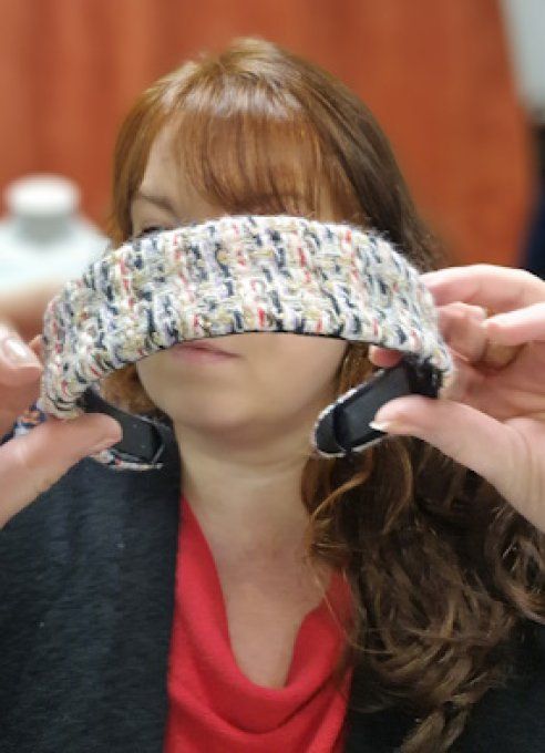 Serre tête Bandeau Collection Gossip - Trame Royale blanc et lurex