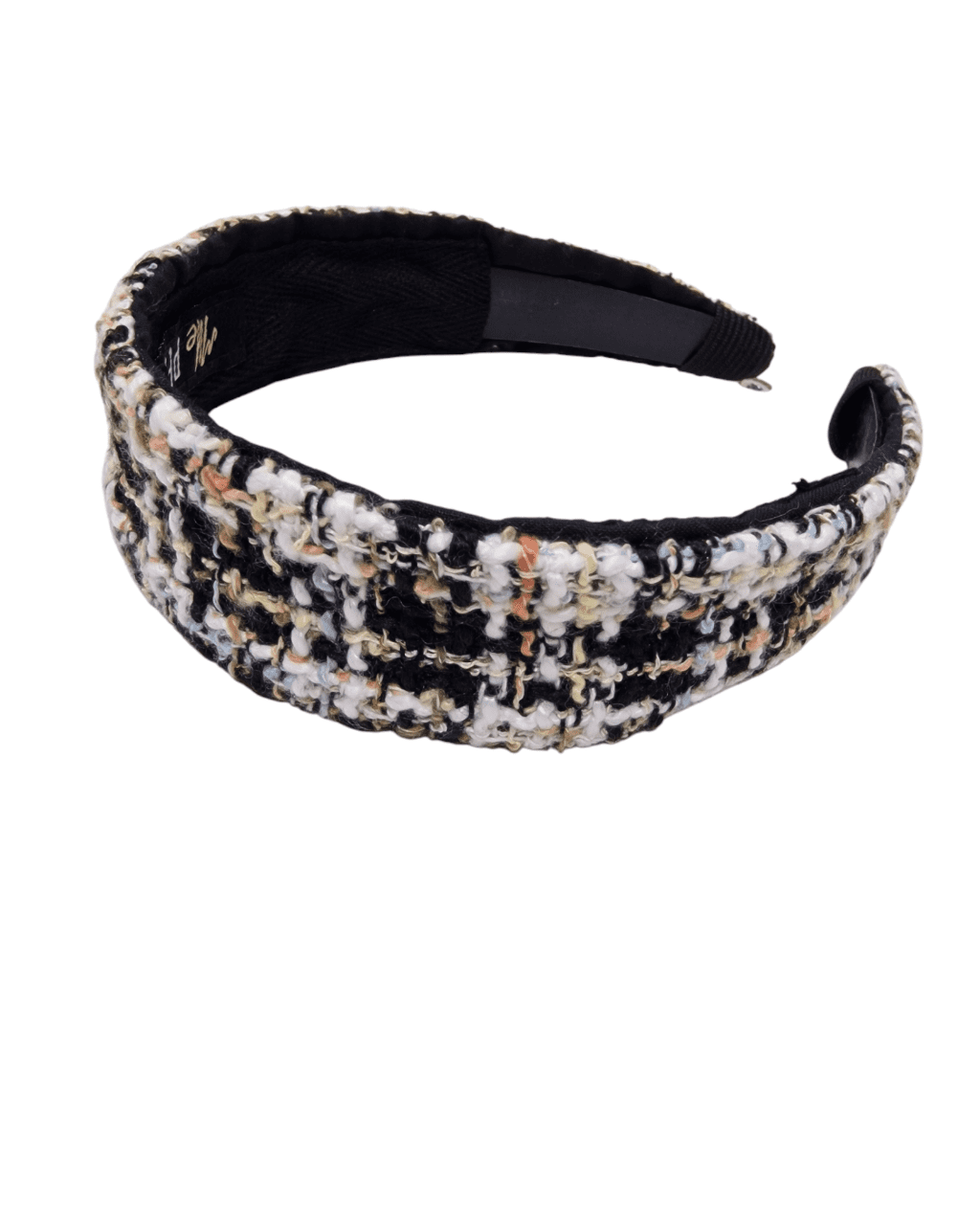 Serre tête Bandeau Collection Gossip - Trame Royale blanc et corail