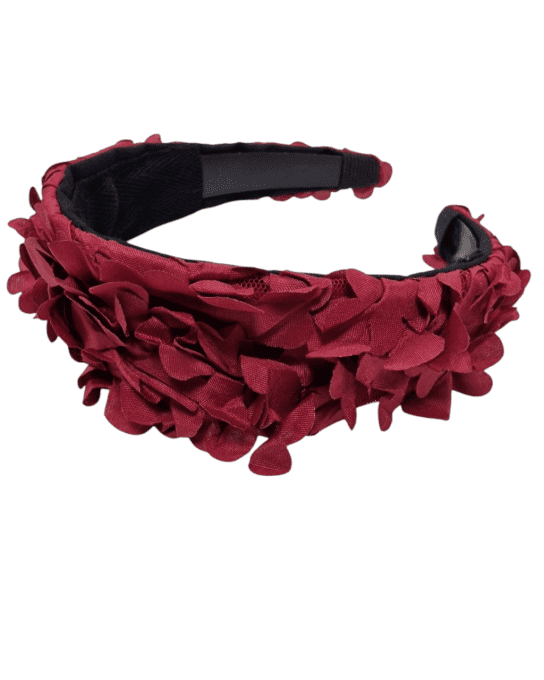 Serre tête Bandeau Collection Gossip - Pétales rouges