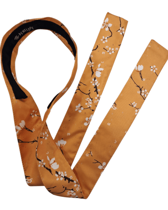 Serre tête Boho - Fleur de cerisier jaune