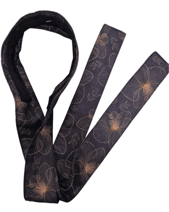 Serre tête Boho - Orchidée noire