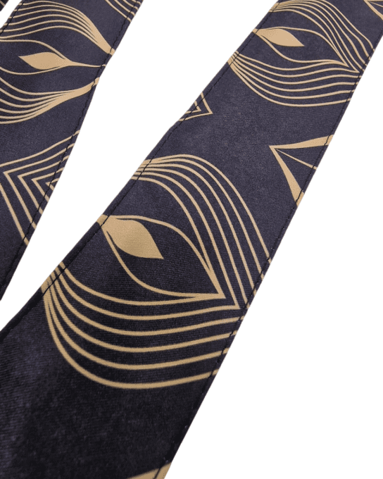 Serre tête Boho - Paon noir