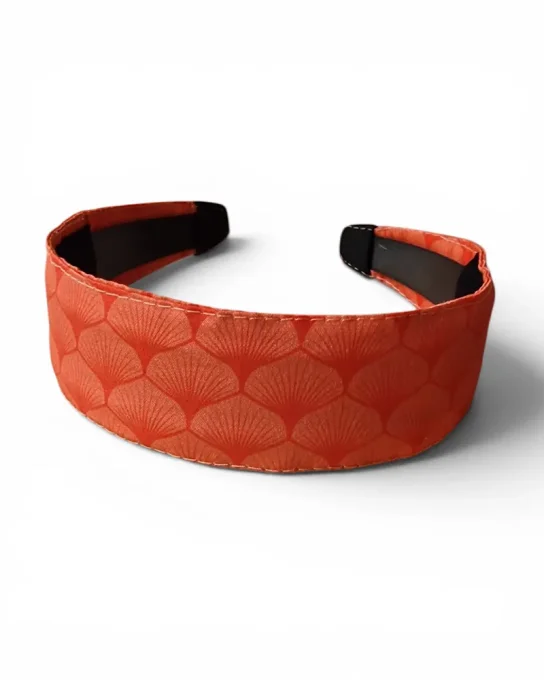 Serre tête Classic Ginkgo Corail