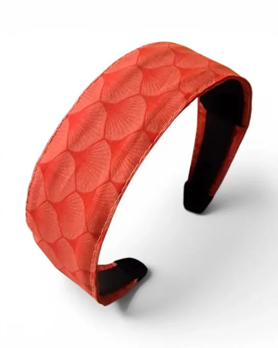 Serre tête Classic Ginkgo Corail