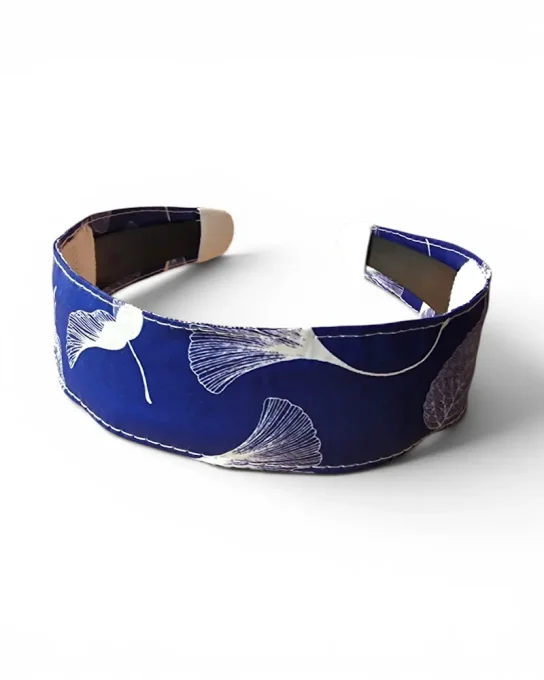 Serre tête Classic Lino bleu