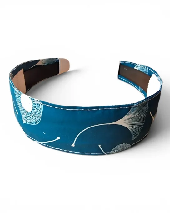 Serre tête Classic Lino turquoise