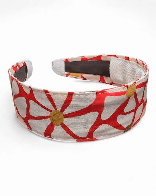 Serre tête Classic - Marguerite rouge