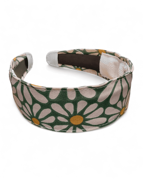 Serre tête Classic - Marguerite vert