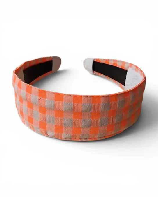 Serre tête Classic Vichy Corail pop