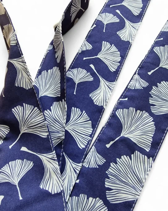 Serre tête Boho - Ginkgo bleu