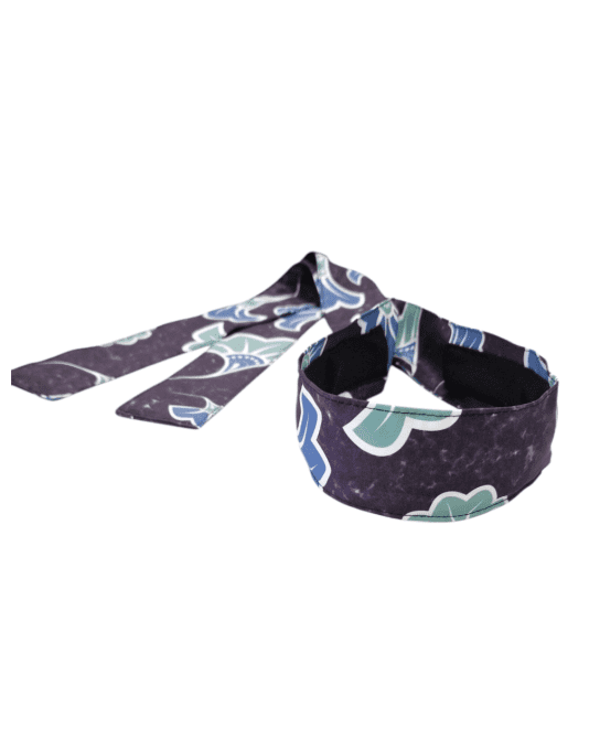Serre tête Boho - Fleurs de mariages bleues