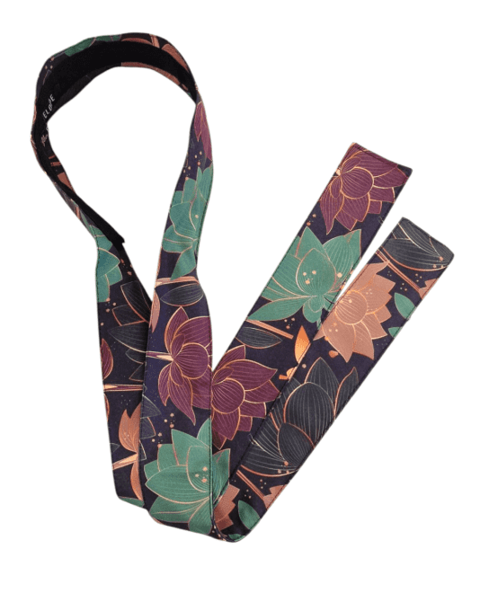 Serre tête Boho - Fleurs de lotus vert