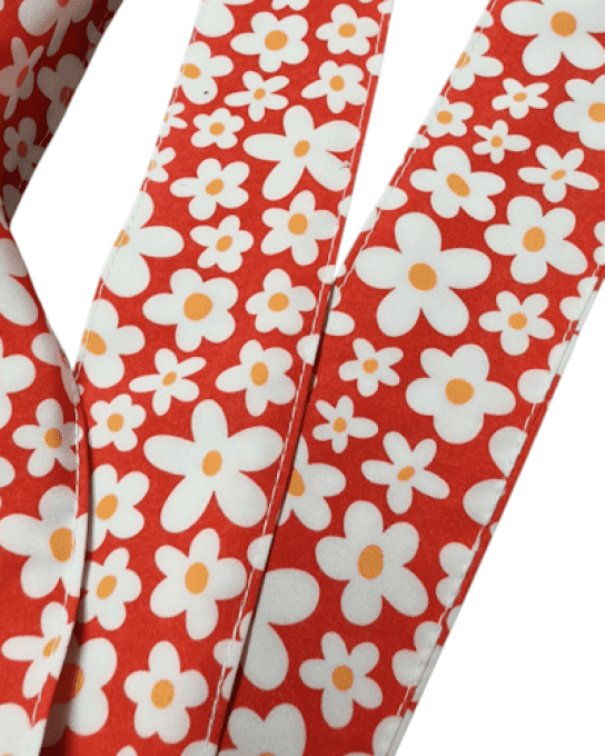 Serre tête Boho - Marguerite rouge