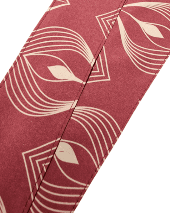 Serre tête Boho - Paon Bordeaux