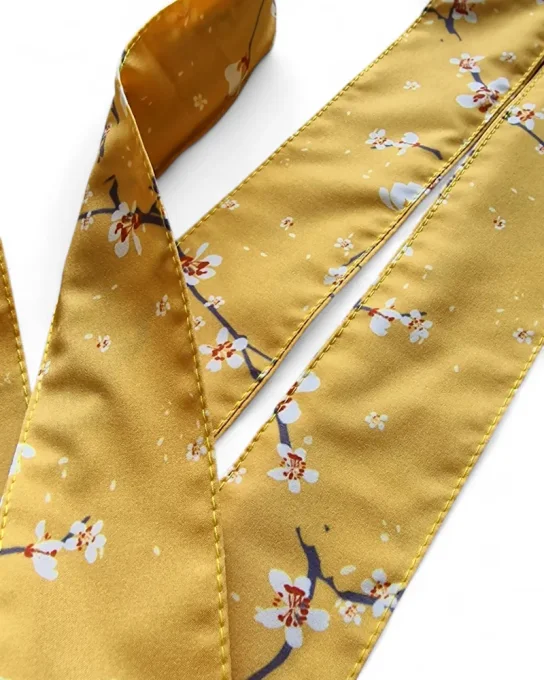 Serre tête Boho - Fleur de cerisier jaune
