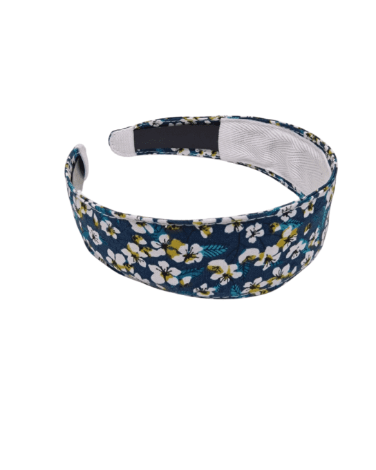 Serre tête Classic fleur de cerisier vert canard