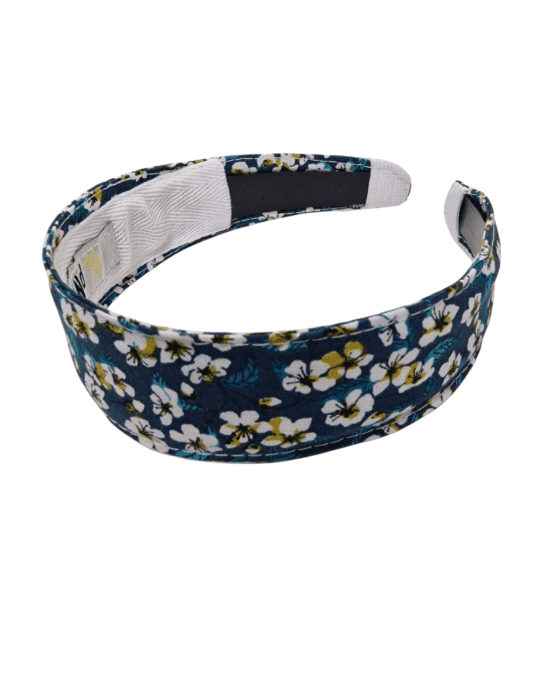 Serre tête Classic fleur de cerisier vert canard