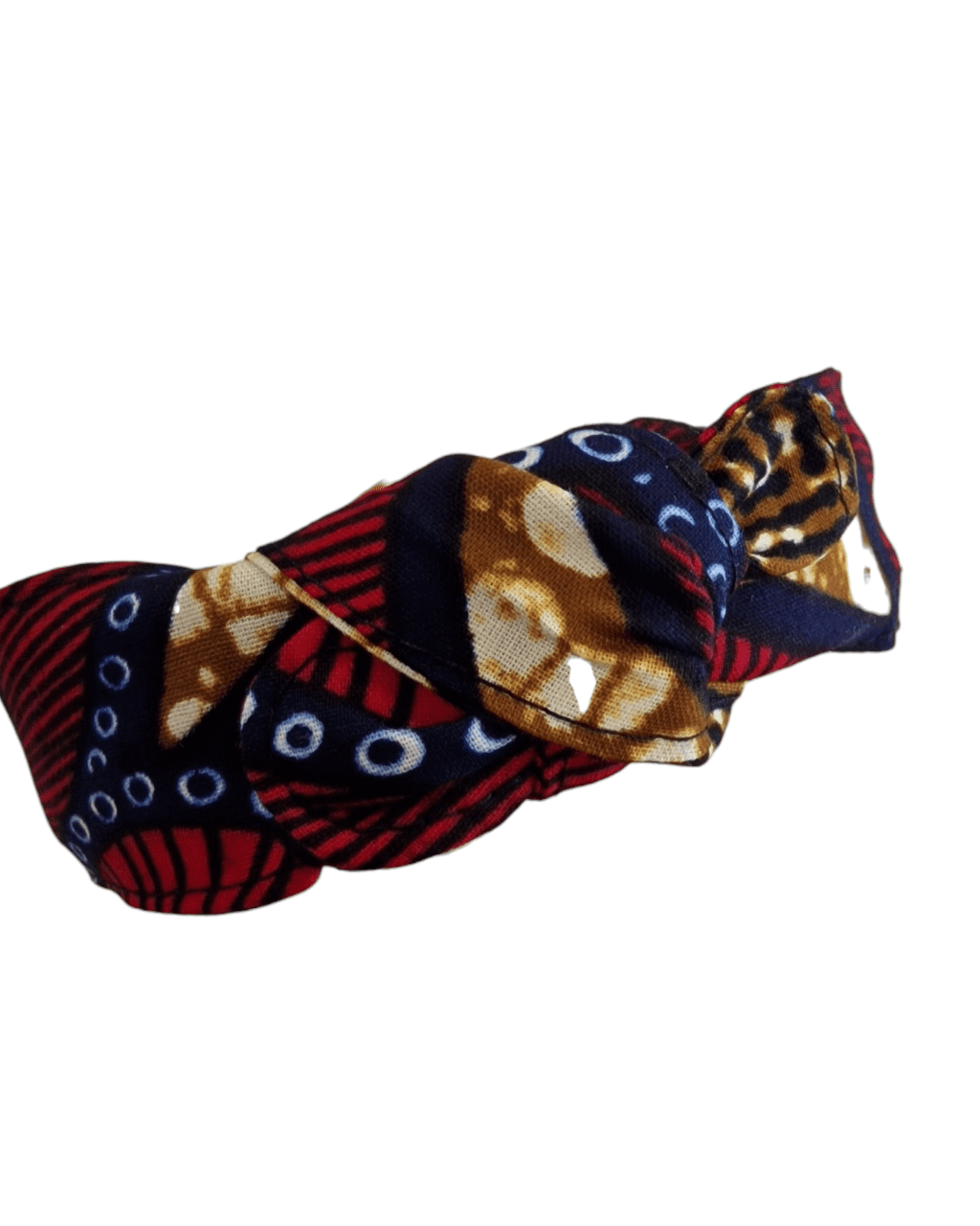 Serre tête à nœud Wax Bleu et rouge