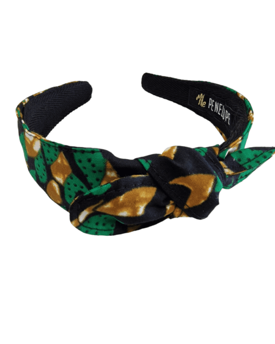 Serre tête à nœud Wax vert 