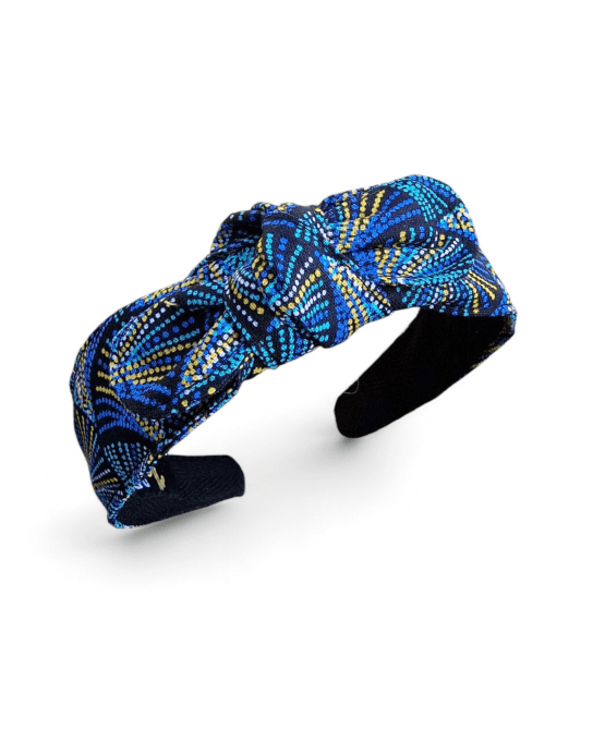 Serre tête à nœud Cosmic Bleu