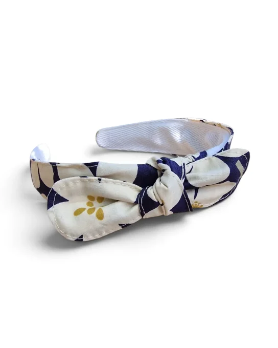 Serre-tête noué Neroli – Bleu marine