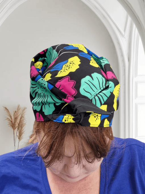 Turban PLN Wax Fleur de mariages multicouleurs