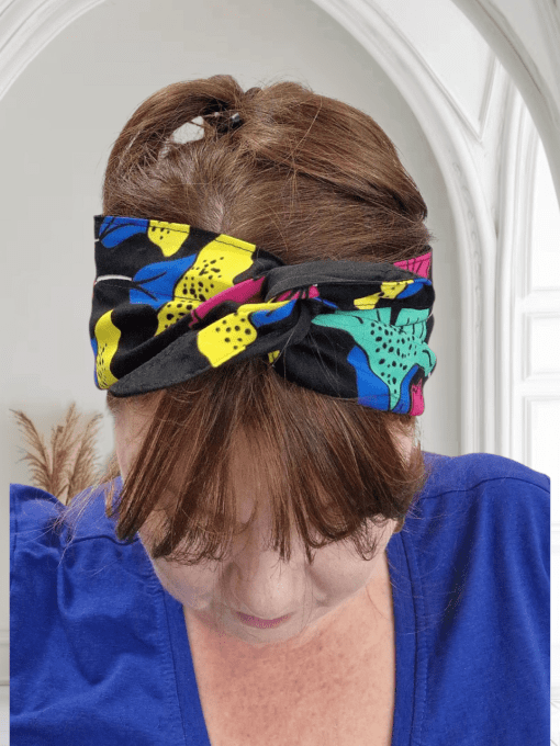 Turban PLN Wax Fleur de mariages multicouleurs