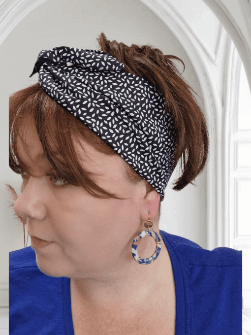 Turban PLN grain de riz noir