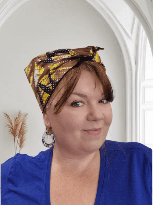 Turban PLN Wax Ebène