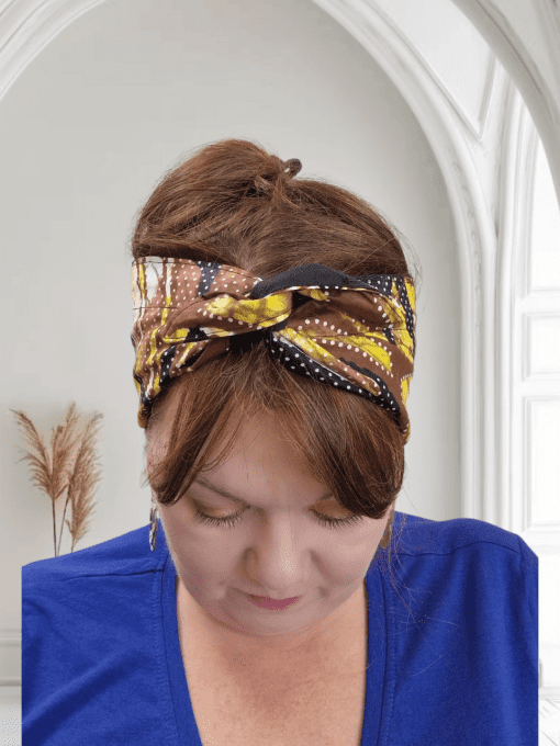 Turban PLN Wax Ebène