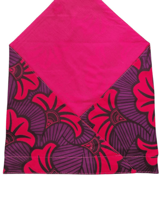 Turban PLN Wax Fleur de mariage rose