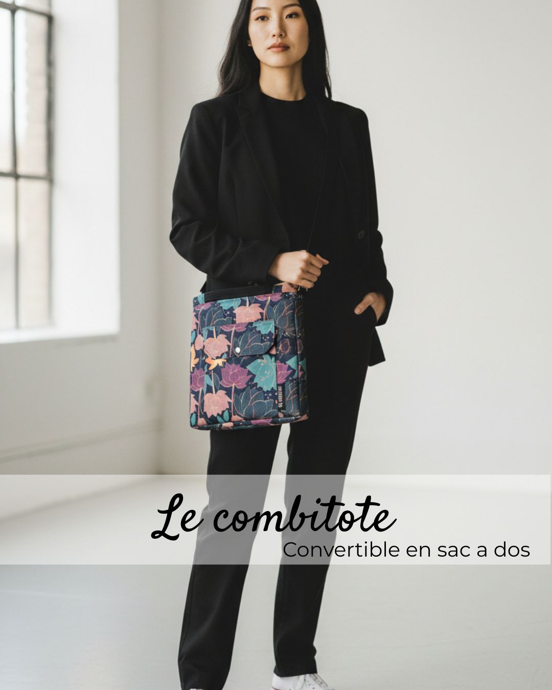 le combitote est porté en bandoulière par une femme